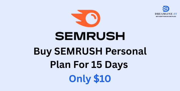 Product Image Size (1) SEMRUSH Personal Plan - 15 Days - Image 1
